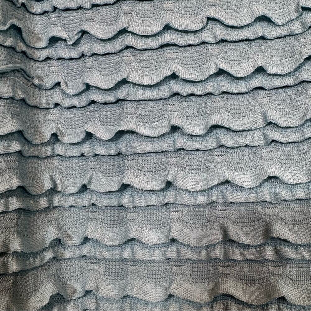 Anthropologie Light Blue Scoop Neck Ruffle Tank - Large, NWT - Picture 7 of 8